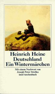 Deutschland Ein Wintermarchen by Heinrich Heine