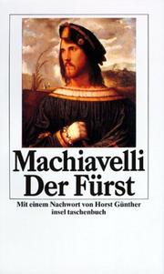 Der Fürst. by Niccolò Machiavelli