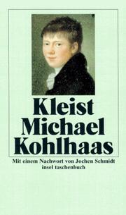 Michael Kohlhaas. Aus einer alten Chronik. by Heinrich von Kleist