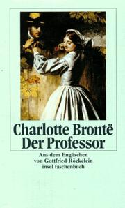 Der Professor. by Charlotte Brontë