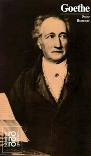 Johann Wolfgang von Goethe by Peter Boerner