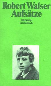 Aufsätze by Robert Walser