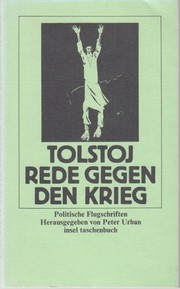 Rede gegen den Krieg by Лев Толстой