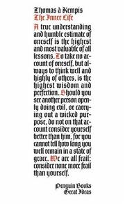 The Inner Life by Thomas à Kempis