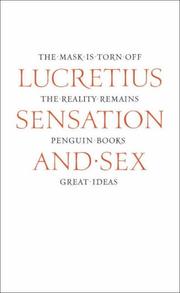 Sensation and Sex by Titus Lucretius Carus