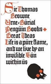 Urne-Burial by THOMAS BROWNE