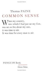 Common Sense by Thomas Paine