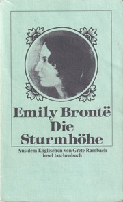 Die Sturmhöhe by Emily Brontë