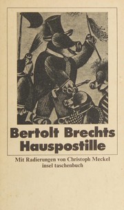 Hauspostille by Bertolt Brecht