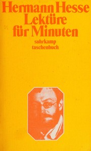 Lektüre für Minuten by Hermann Hesse