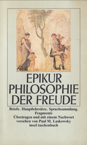 Philosophie der Freude by Epikur