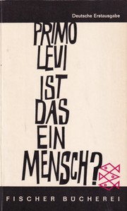Ist das ein Mensch? by Primo Levi