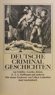 Deutsche Criminalgeschichten by Friedrich Schiller
