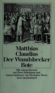 Der Wandsbecker Bote by Matthias Claudius