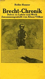 Brecht-Chronik by Klaus Völker