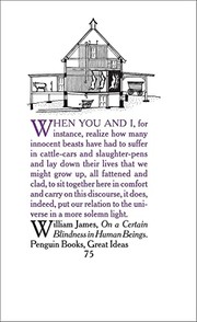 On A Certain Blindness in Human Beings by James, William