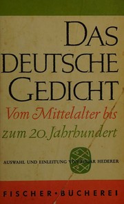Das deutsche Gedicht by E Hederer