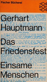 Das Friedensfest by Gerhart Hauptmann