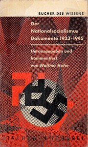 Der Nationalsozialismus by Walther Hofer