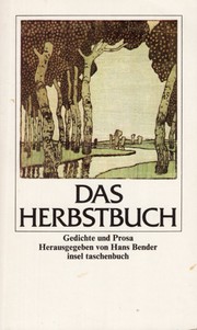 Das Herbstbuch by Bender, Hans