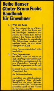 Handbuch für Einwohner by Günter Bruno Fuchs