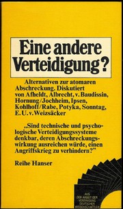 Eine andere Verteidigung by Vereinigung Deutscher Wissenschaftler.