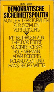 Demokratische Sicherheitspolitik by Theodor Ebert