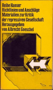 Richtlinien und Anschläge by Albrecht Goeschel