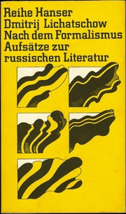 Nach dem Formalismus by Дмитрий Сергеевич Лихачёв
