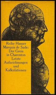 Der Greis in Charenton by Marquis de Sade