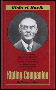 Kipling Companion by Gisbert Haefs