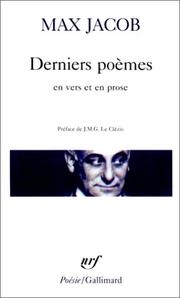 Derniers poèmes en vers et en prose by Max Jacob