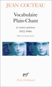 Vocabulaire by Jean Cocteau