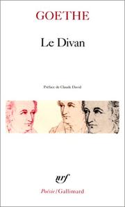 Le Divan by Johann Wolfgang von Goethe