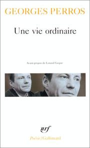 Une Vie ordinaire by Georges Perros