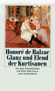 Glanz und Elend der Kurtisanen. by Honoré de Balzac