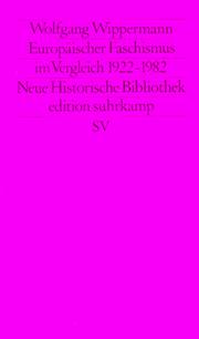Europäischer Faschismus im Vergleich (1922-1982) by Wolfgang Wippermann