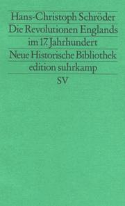Die Revolutionen Englands im 17. Jahrhundert by Hans-Christoph Schröder