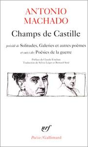 Champs de Castille by Antonio Machado