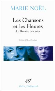 Les chansons et les heures by Marie Noël