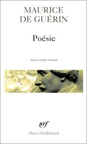 Poésie by Maurice de Guérin