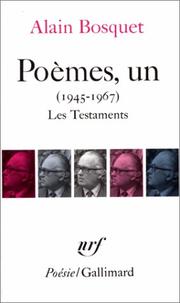 Poèmes by Alain Bosquet