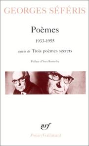 Poèmes by Georges Séféris