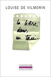 La lettre dans un taxi by Louise de Vilmorin