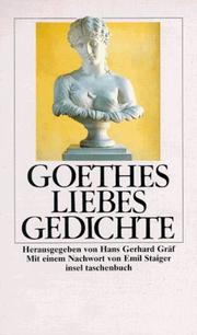 Goethes Liebesgedichte by Johann Wolfgang von Goethe