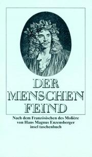 Der Menschen Feind by Hans Magnus Enzensberger