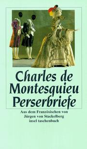 Perserbriefe by Charles-Louis de Secondat baron de La Brède et de Montesquieu