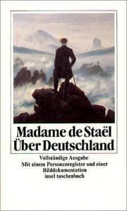 Über Deutschland. by Germaine de Staël