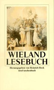 Wieland Lesebuch. by Christoph Martin Wieland