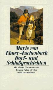 Dorf- und Schloßgeschichten. by Marie von Ebner-Eschenbach